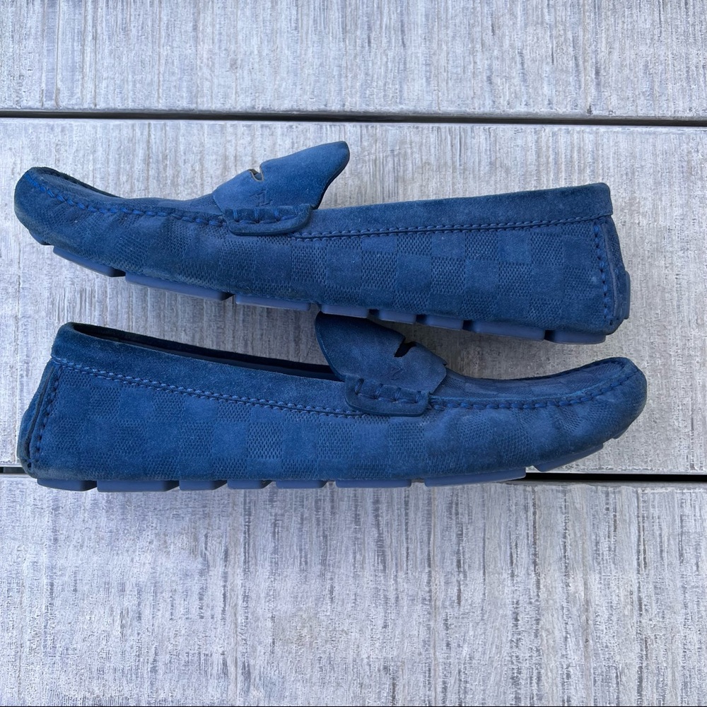 Louis Vuitton Blue Loafers - Picture 5 of 12